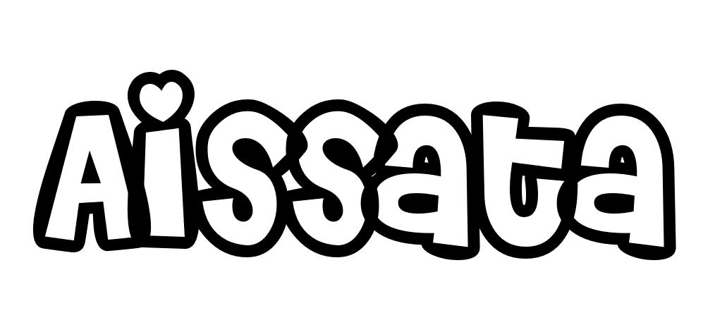 Coloriage Aissata - Prénom à imprimer