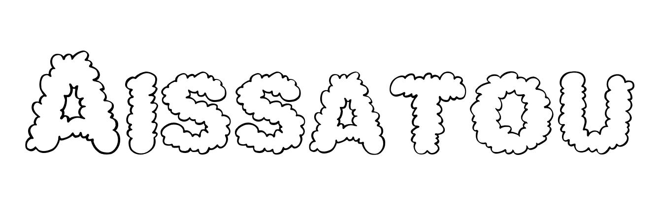Coloriage Aissatou - Prénom à imprimer