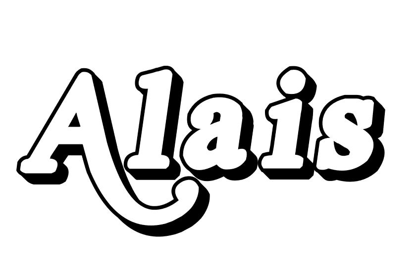 Coloriage Alais - Prénom à imprimer