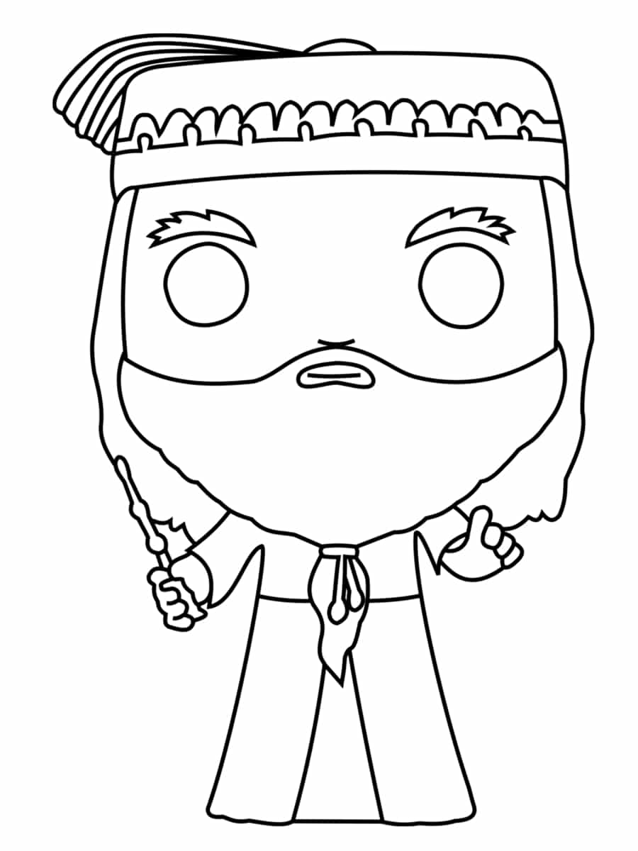 Coloriage Albus Percival Wulfric Brian Dumbledore - Harry potter à imprimer