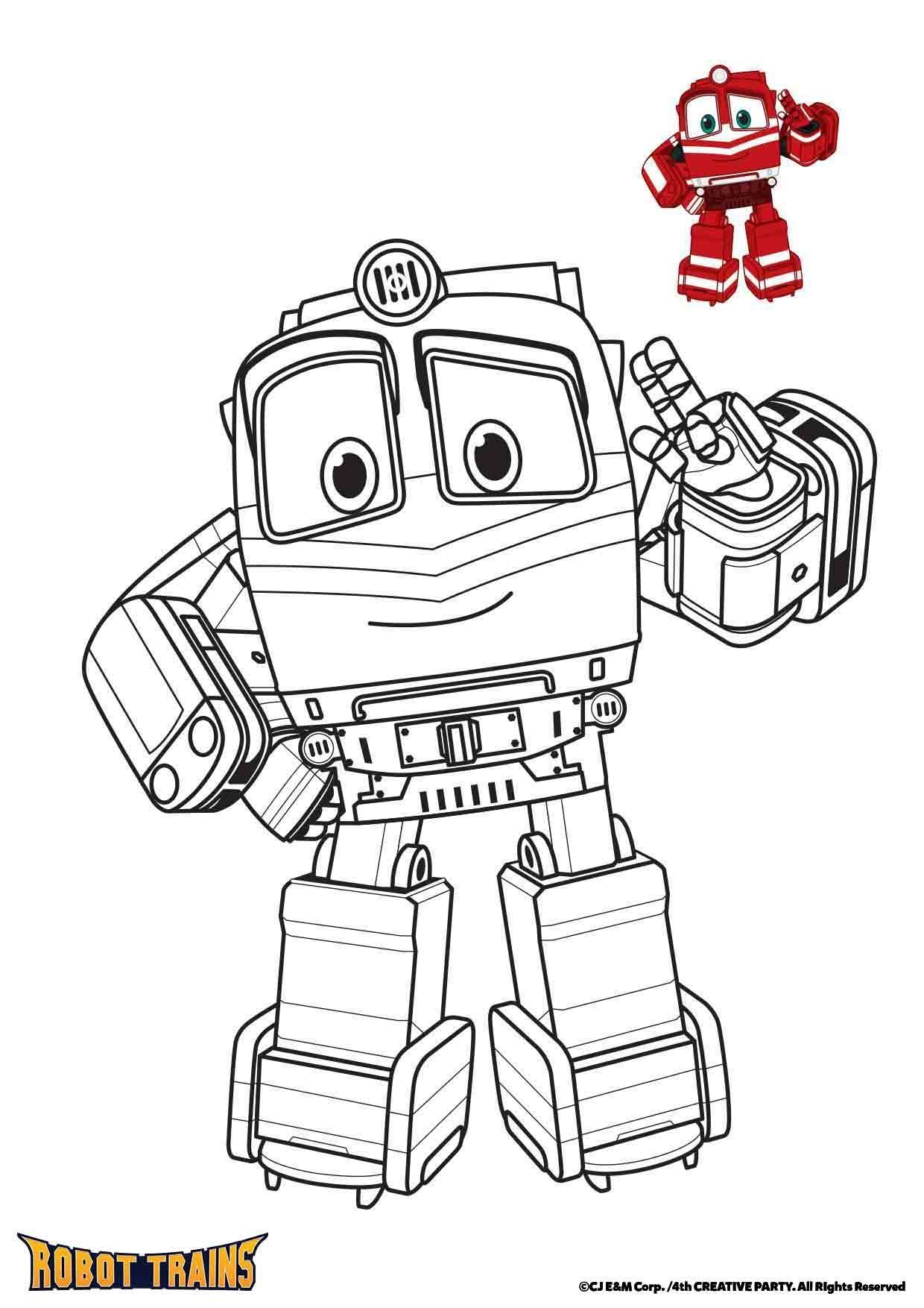 Coloriage Alf Robot Trains - Gulli à imprimer
