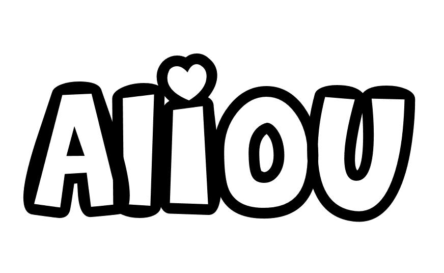 Coloriage Aliou - Prénom à imprimer