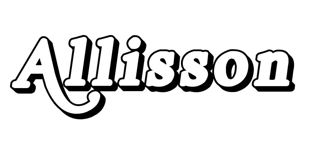 Coloriage Allisson - Prénom à imprimer
