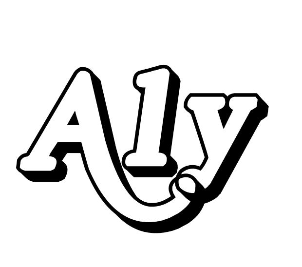 Coloriage Aly - Prénom à imprimer