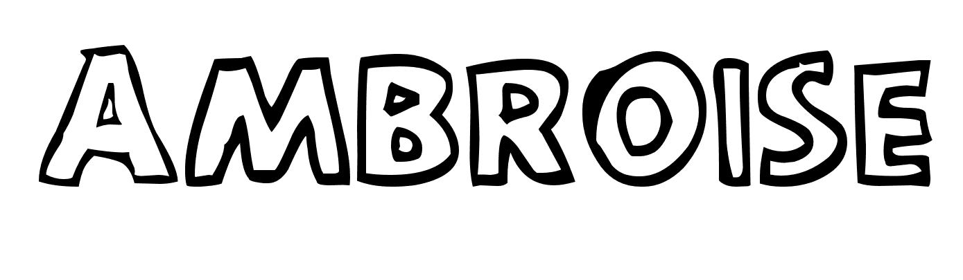 Coloriage Ambroise - Prénom à imprimer