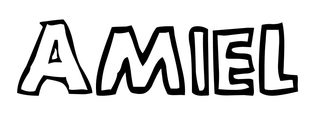 Coloriage Amiel - Prénom à imprimer