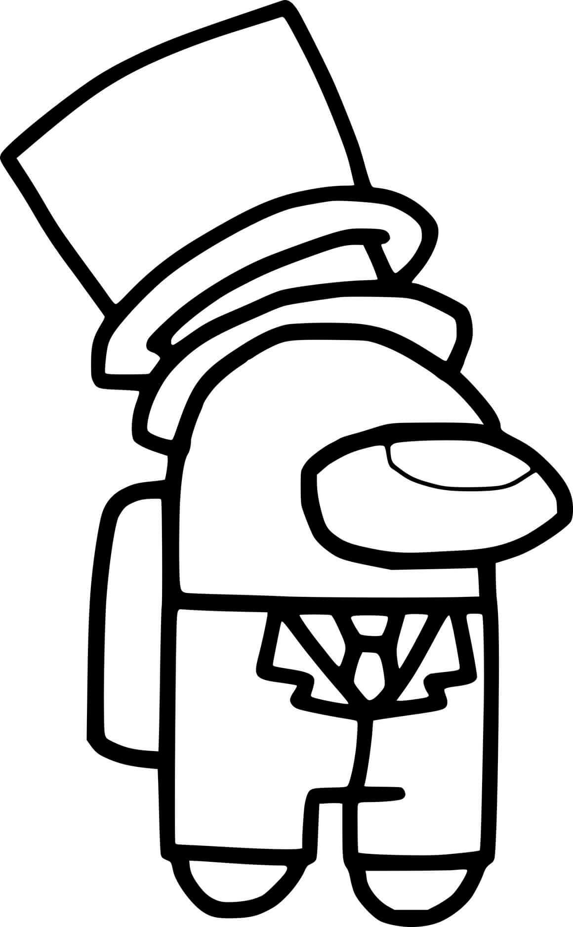 Coloriage Among Us Gentry - Among us à imprimer