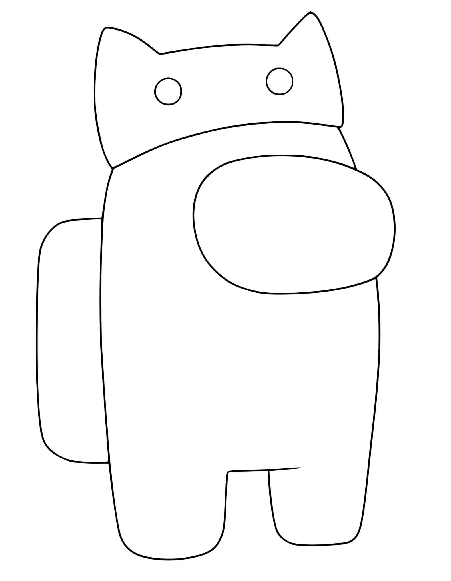 Coloriage Among Us King - Among us à imprimer