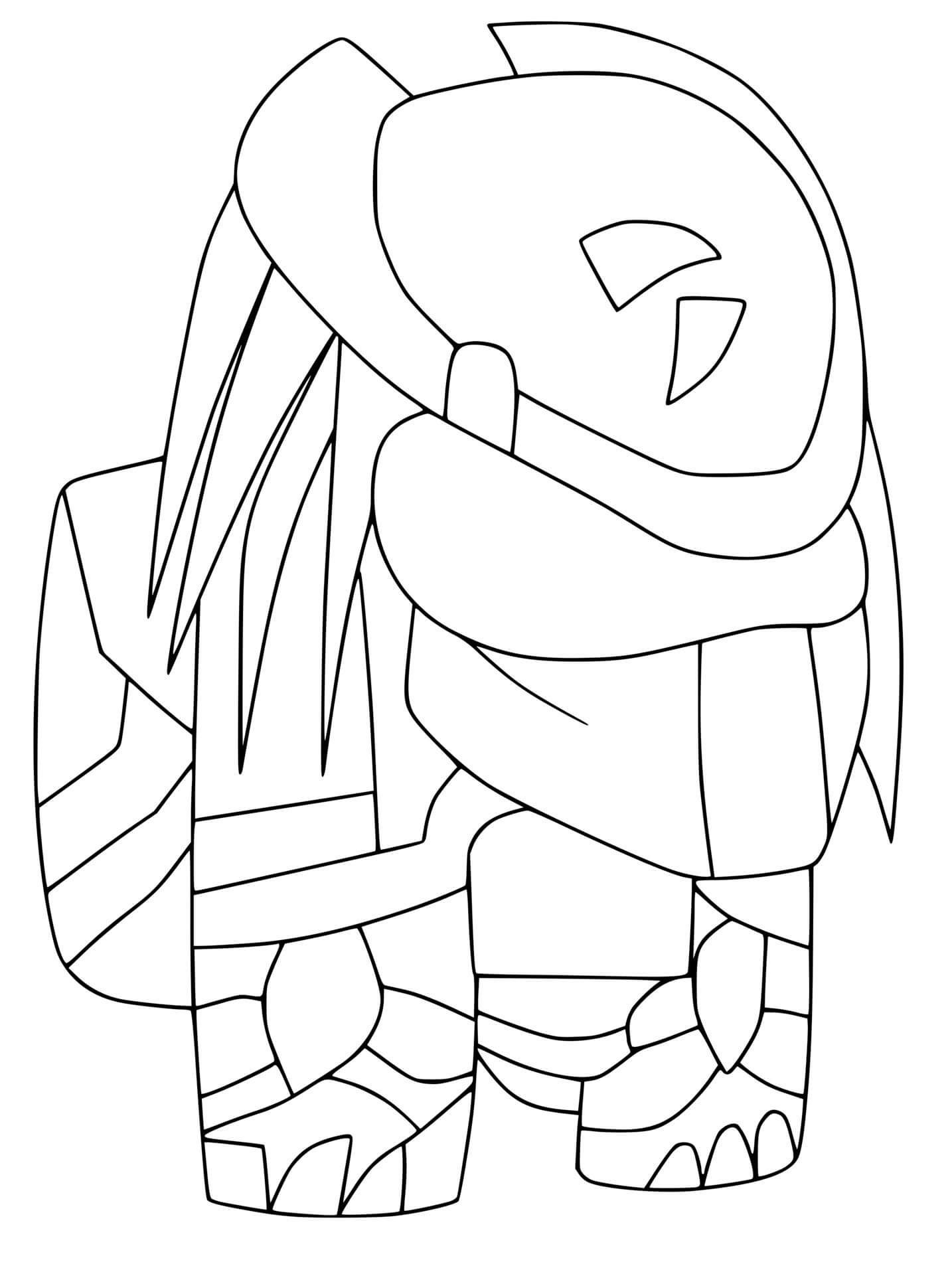 Coloriage Among Us New Skin Robot Space - Among us à imprimer