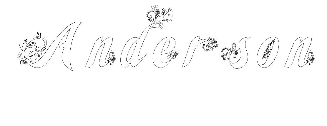 Coloriage Anderson - Prénom à imprimer
