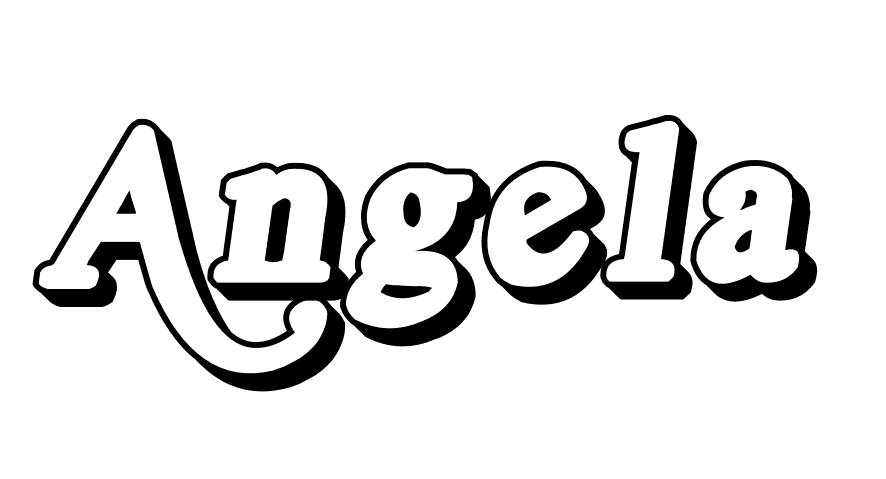 Coloriage Angela - Prénom à imprimer