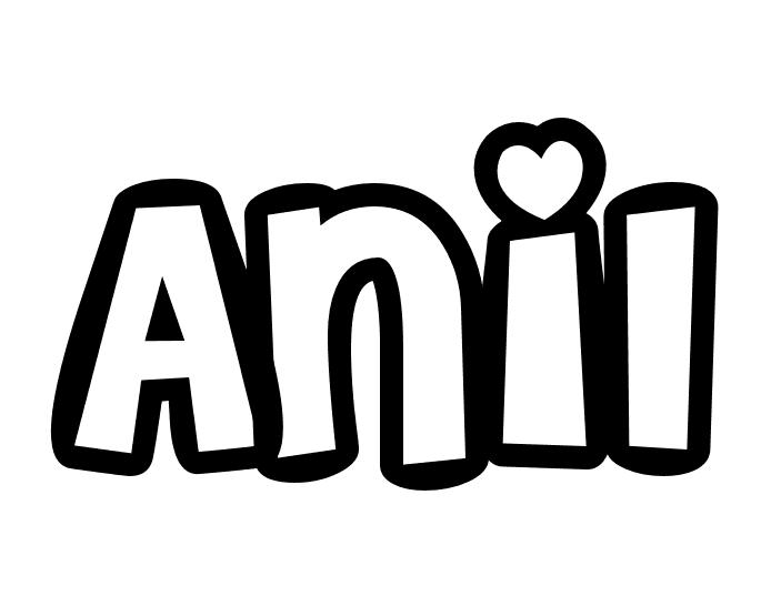 Coloriage Anil - Prénom à imprimer