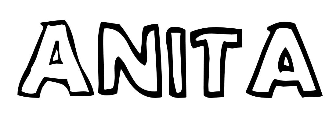 Coloriage Anita - Prénom à imprimer