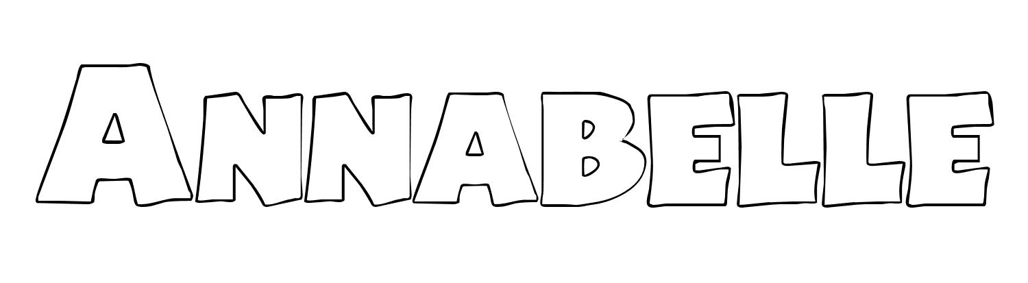 Coloriage Annabelle - Prénom à imprimer