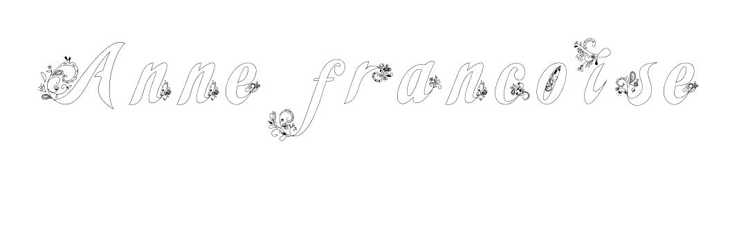 Coloriage Anne Francoise - Prénom à imprimer