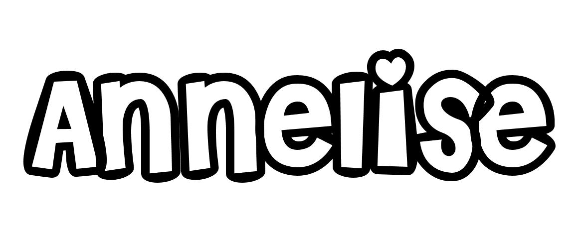 Coloriage Annelise - Prénom à imprimer