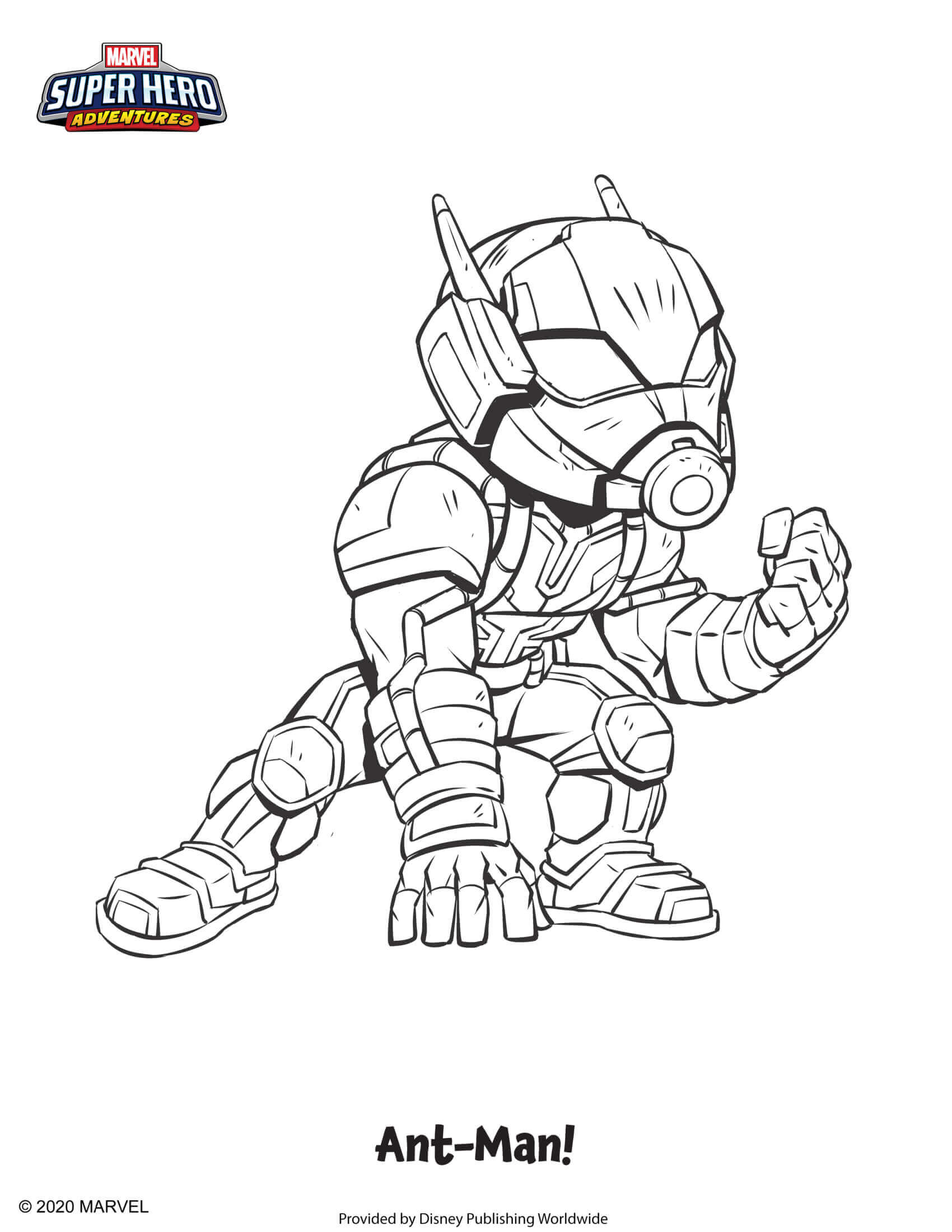 Coloriage Ant Man Marvel Super Héros - Marvel à imprimer
