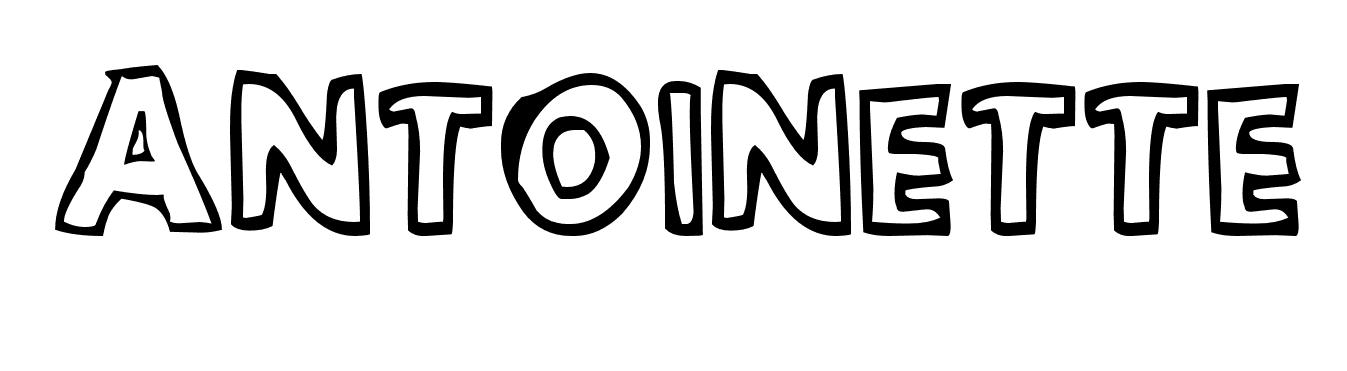 Coloriage Antoinette - Prénom à imprimer