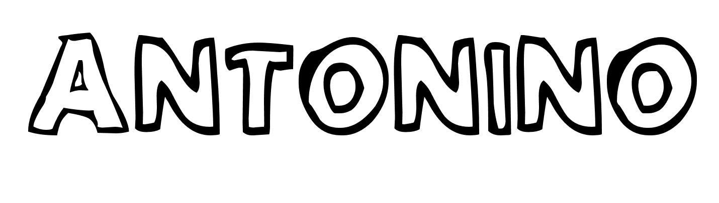 Coloriage Antonino - Prénom à imprimer