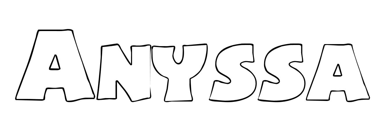 Coloriage Anyssa - Prénom à imprimer