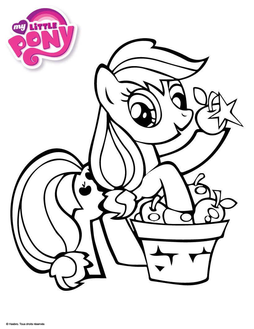 Coloriage Applejack Mon Petit Poney - My little pony à imprimer