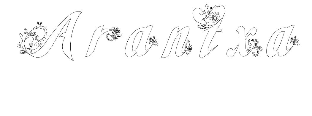 Coloriage Arantxa - Prénom à imprimer