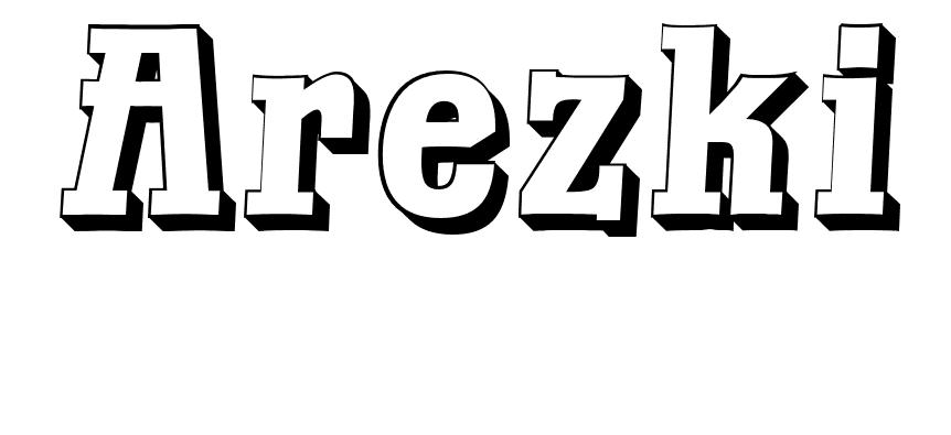 Coloriage Arezki - Prénom à imprimer