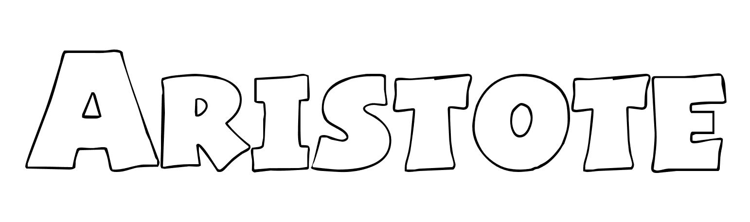 Coloriage Aristote - Prénom à imprimer