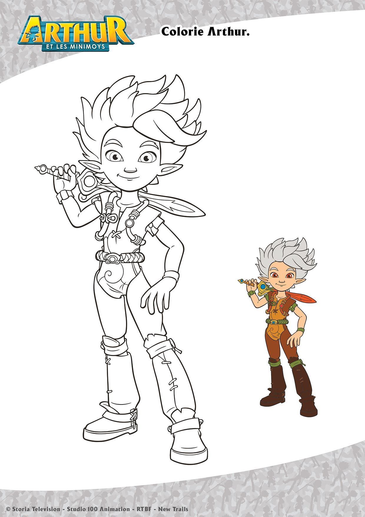 Coloriage Arthur - Prénom à imprimer