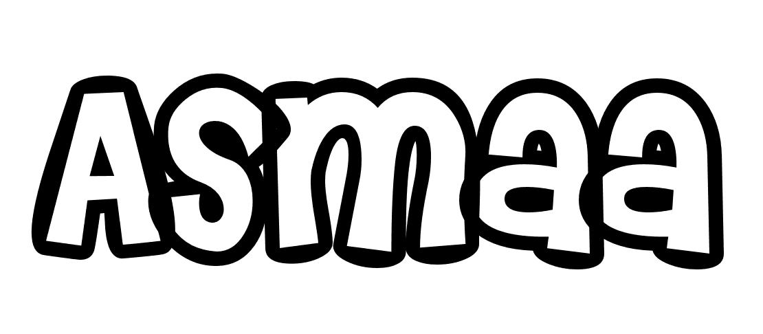 Coloriage Asmaa - Prénom à imprimer
