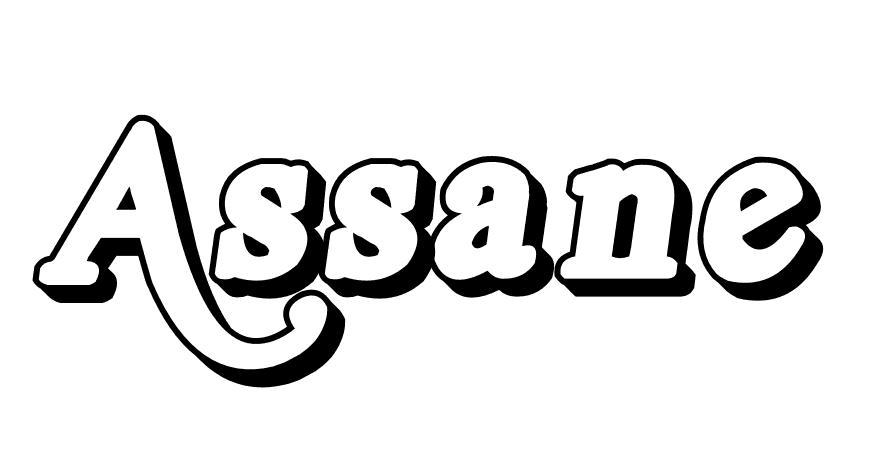 Coloriage Assane - Prénom à imprimer