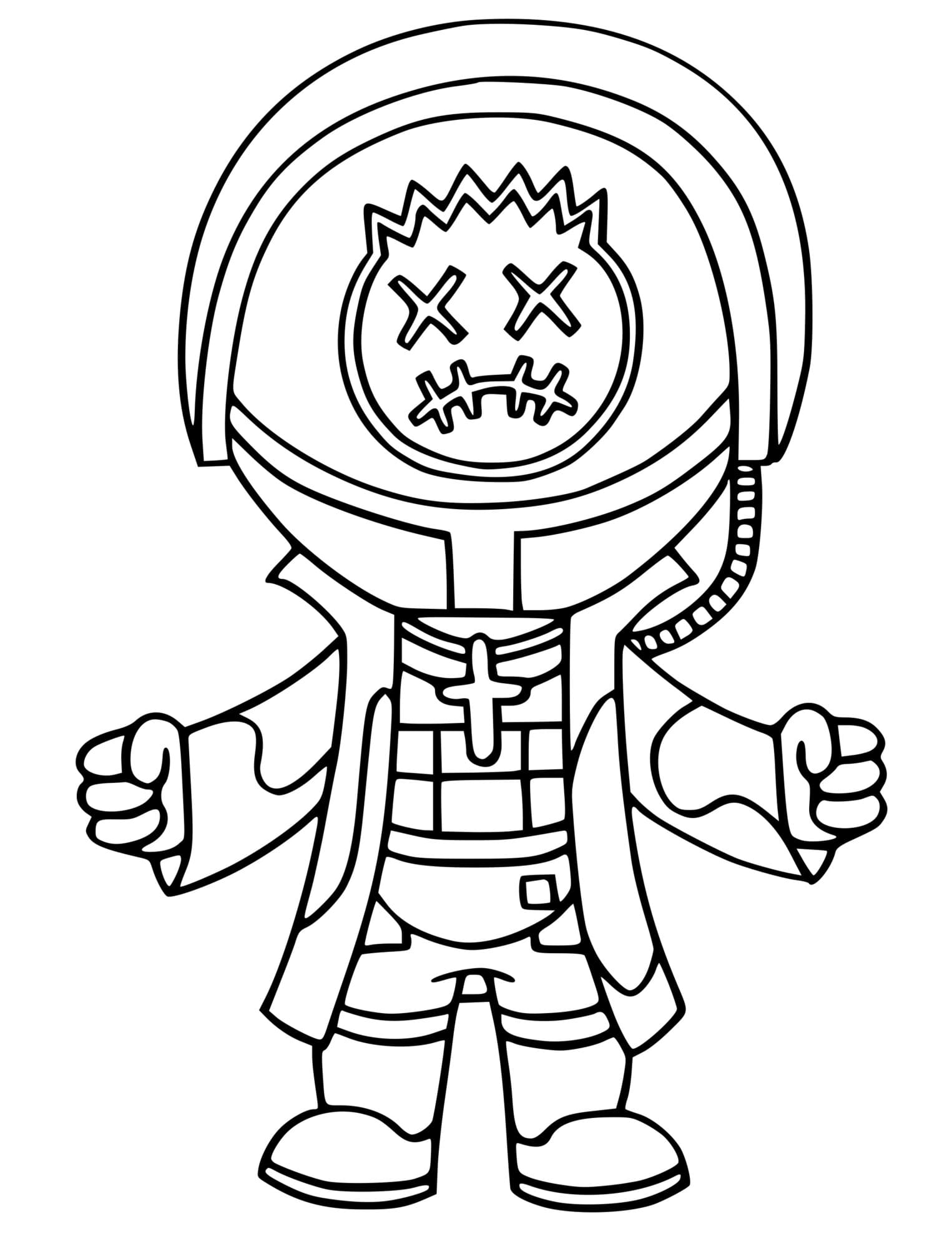 Coloriage Astro Jack Fortnite Icon Series - Fortnite à imprimer