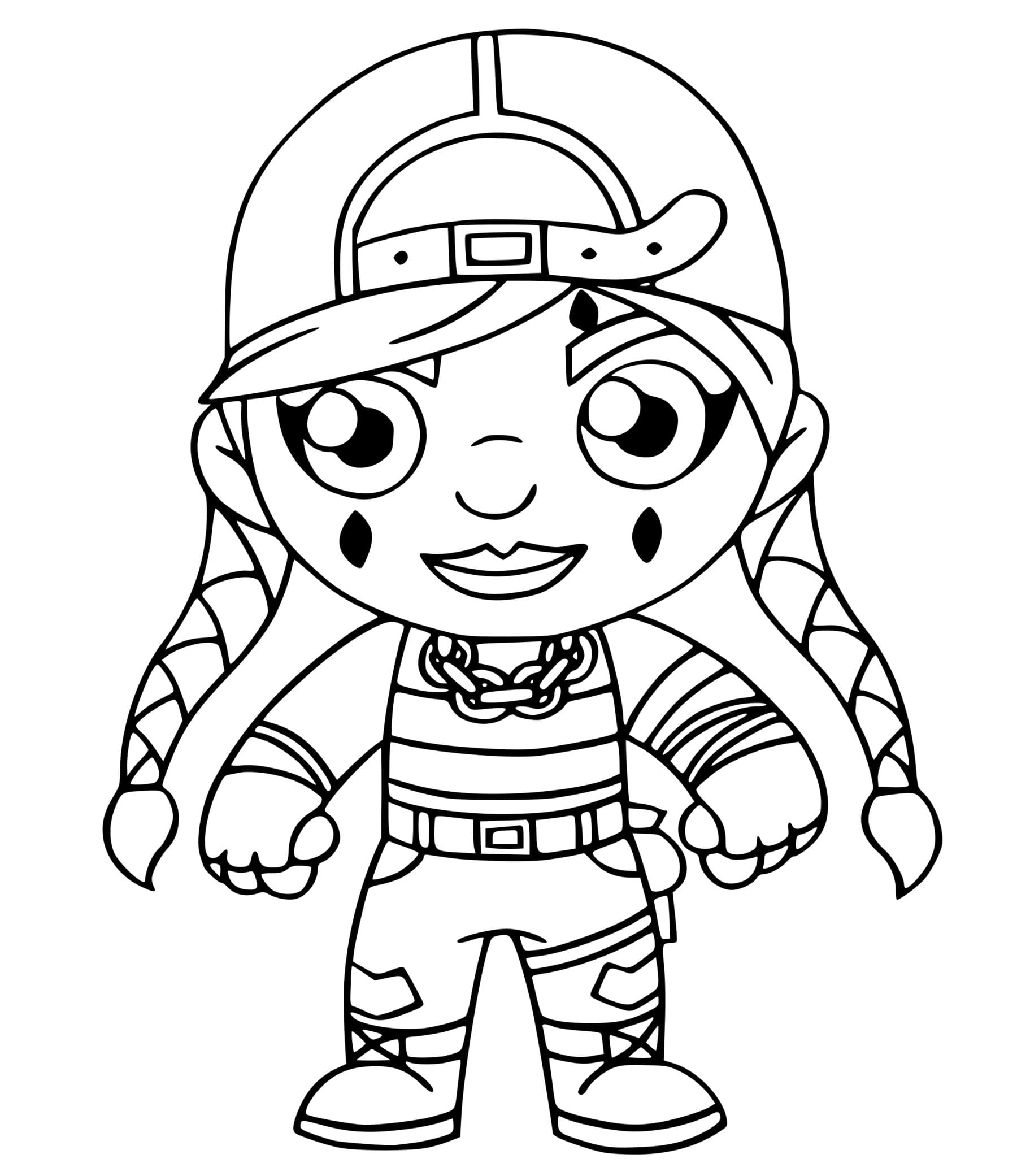 Coloriage Aura Fortnite - Fortnite à imprimer