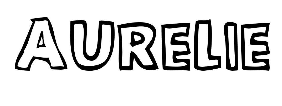 Coloriage Aurelie - Prénom à imprimer