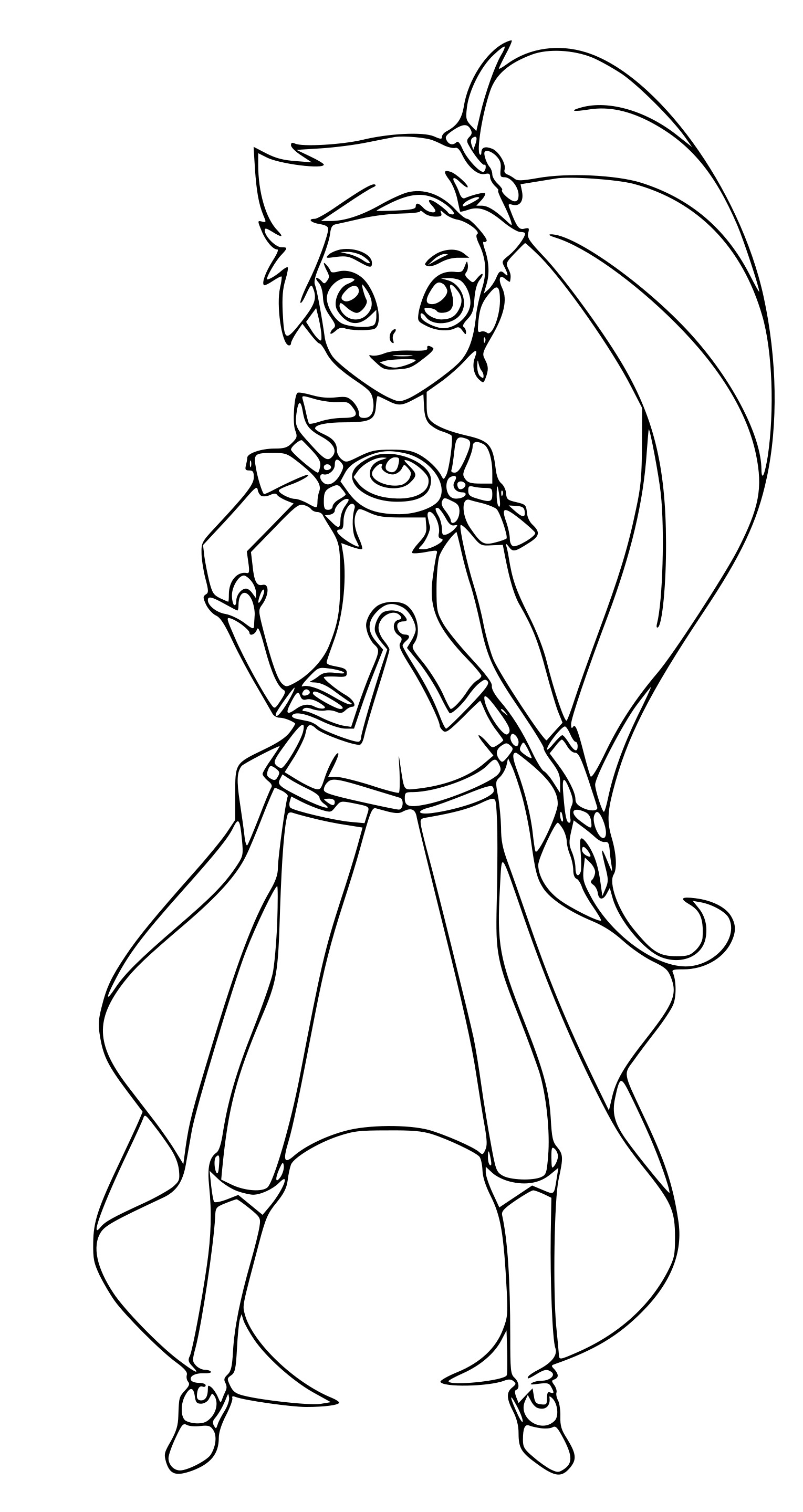 Coloriage Auriana Lolirock - Lolirock à imprimer
