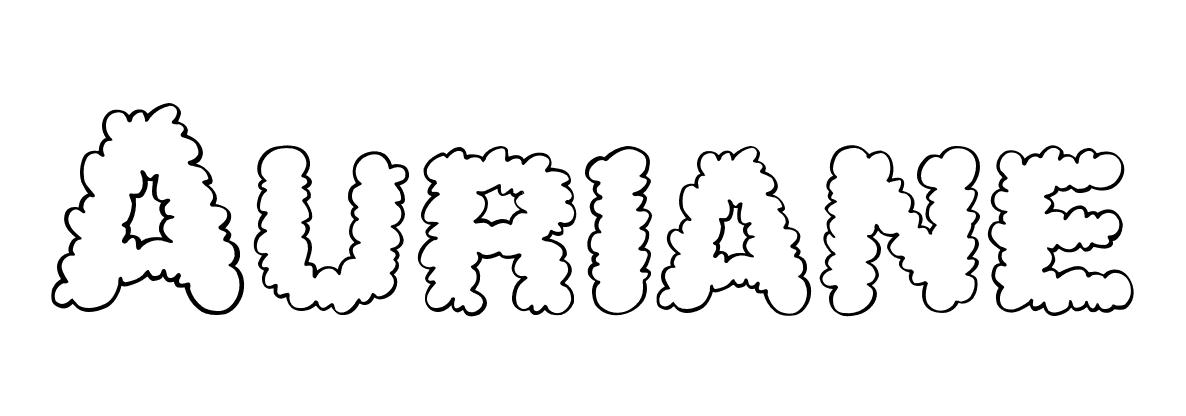 Coloriage Auriane - Prénom à imprimer