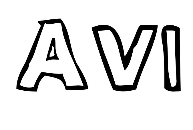 Coloriage Avi - Prénom à imprimer