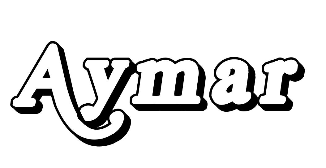Coloriage Aymar - Prénom à imprimer