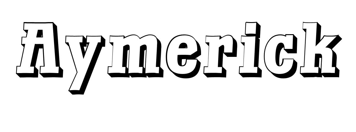 Coloriage Aymerick - Prénom à imprimer