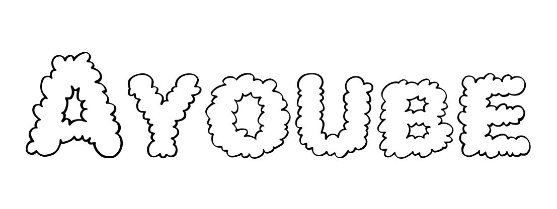 Coloriage Ayoube - Prénom à imprimer