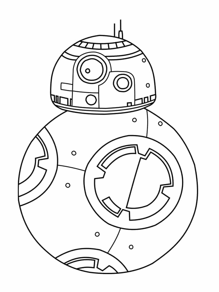 Coloriage Bb8 - Star wars à imprimer