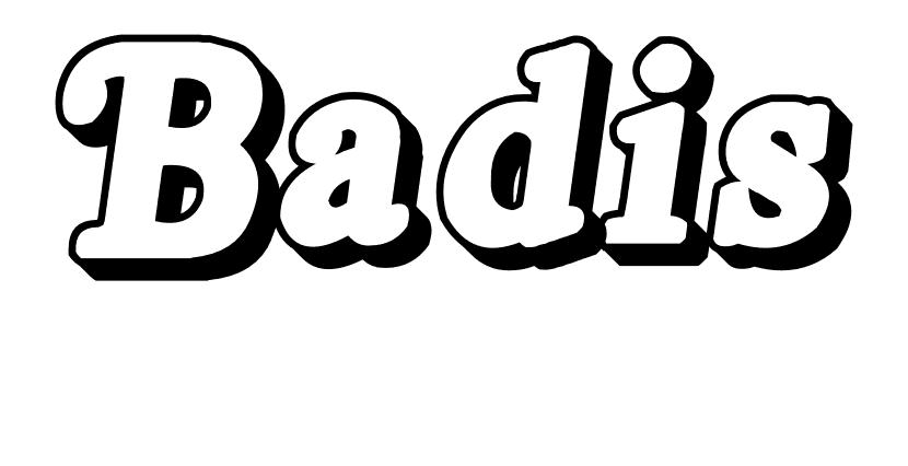 Coloriage Badis - Prénom à imprimer