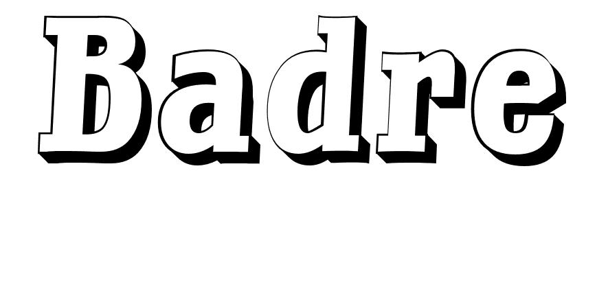 Coloriage Badre - Prénom à imprimer