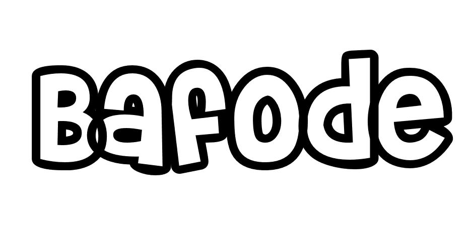 Coloriage Bafode - Prénom à imprimer