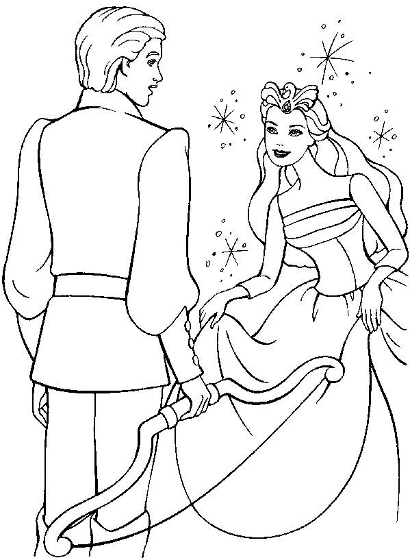 Coloriage Barbie Princesse - Barbie à imprimer
