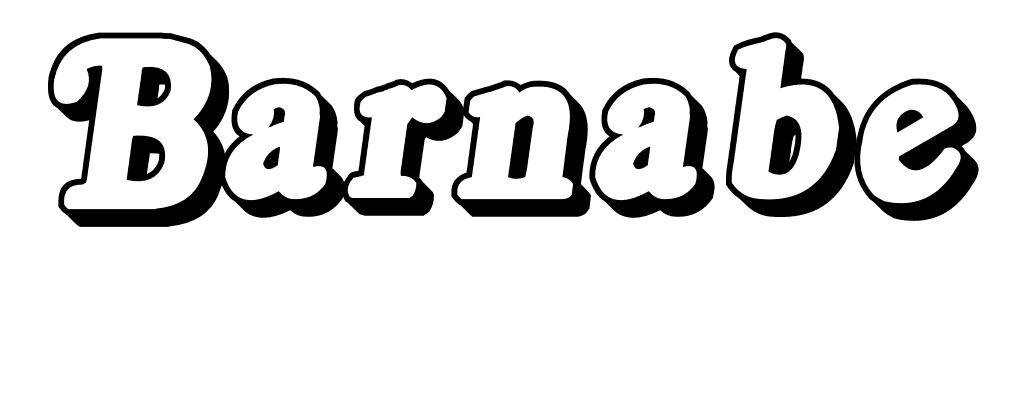 Coloriage Barnabe - Prénom à imprimer