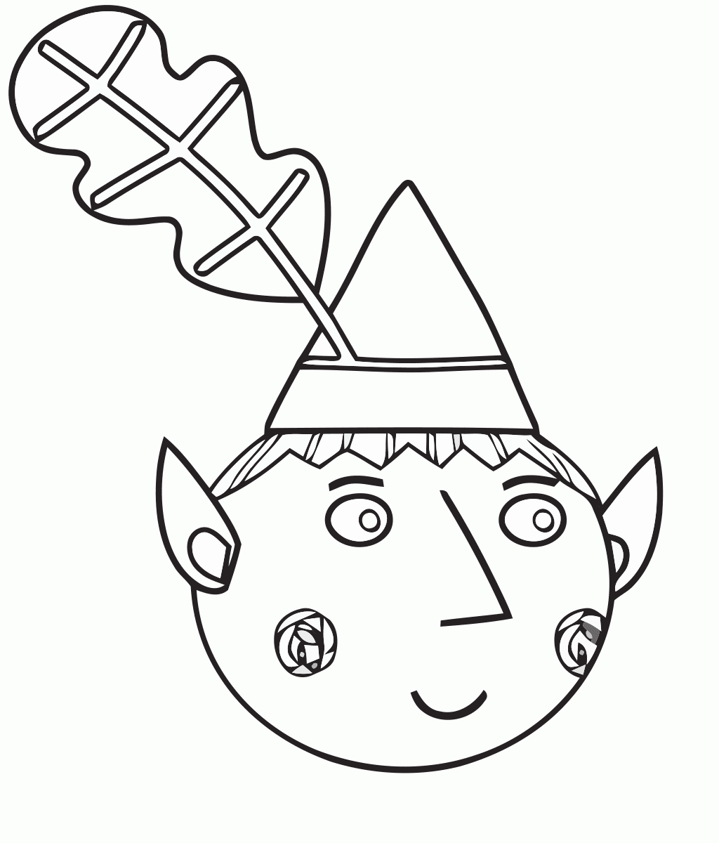 Coloriage Ben Le Petit Royaume De Ben Et Holly - Le Petit Royaume de Ben et Holly à imprimer