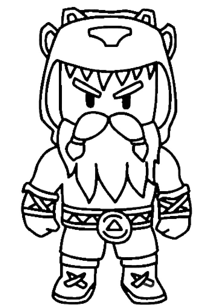 Coloriage Berserker Stumble Guys - Stumble guys à imprimer