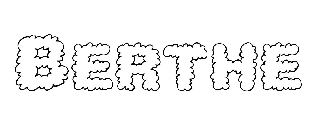 Coloriage Berthe - Prénom à imprimer