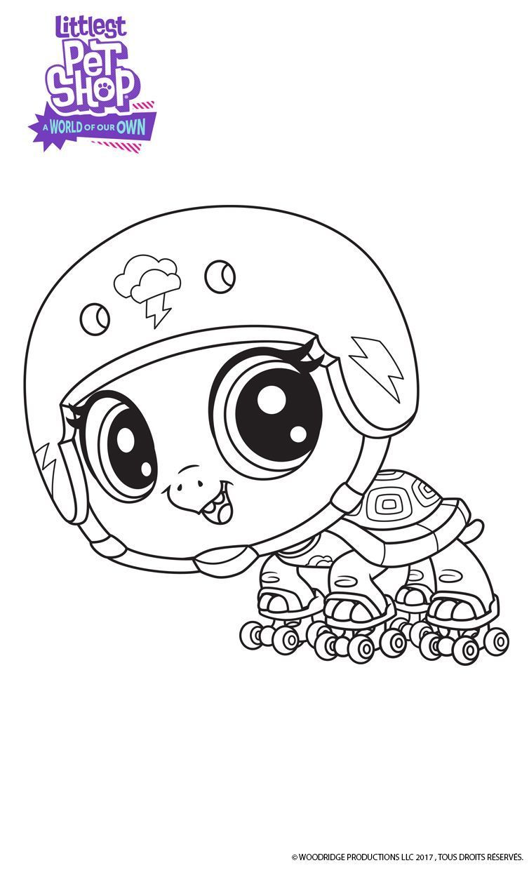 Coloriage Bev Littlest Pet Shop - Gulli à imprimer
